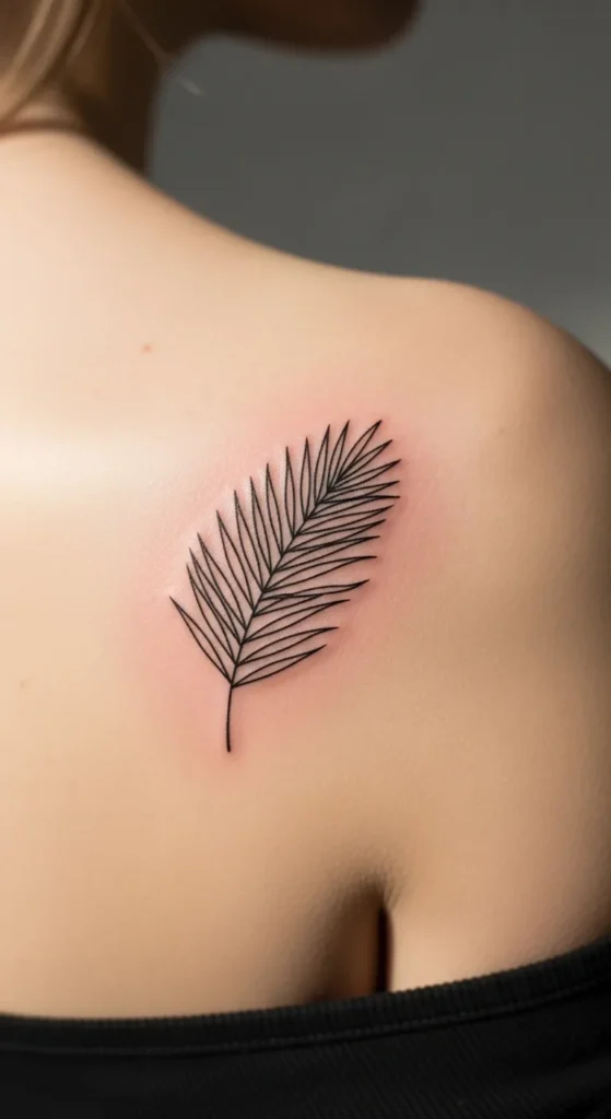 Minimal Palm Leaf