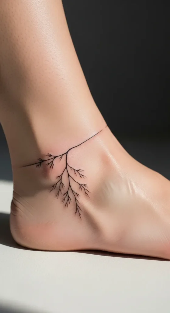 Minimal Root Line Tattoo