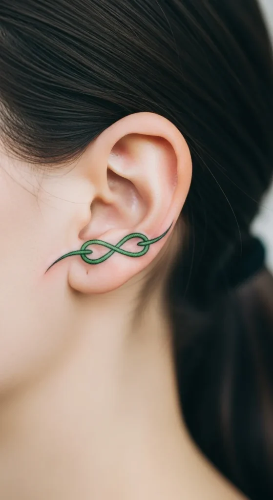 Minimalist Green Infinity Knot