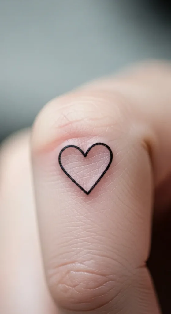 Minimalist Heart Tattoo