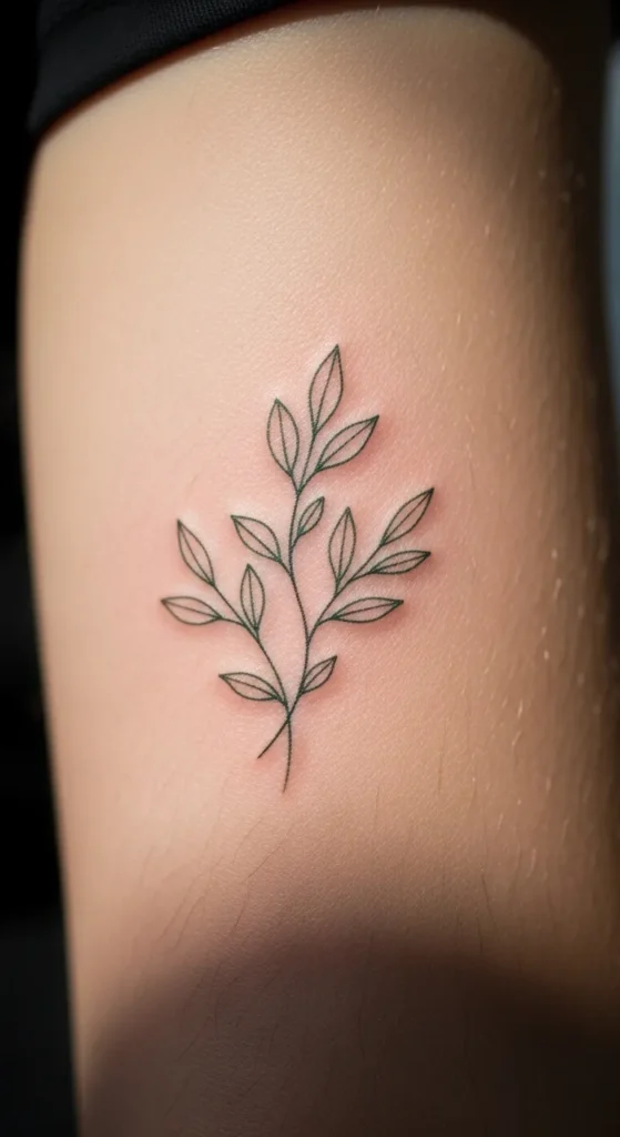 Minimalist Leaf Cluster