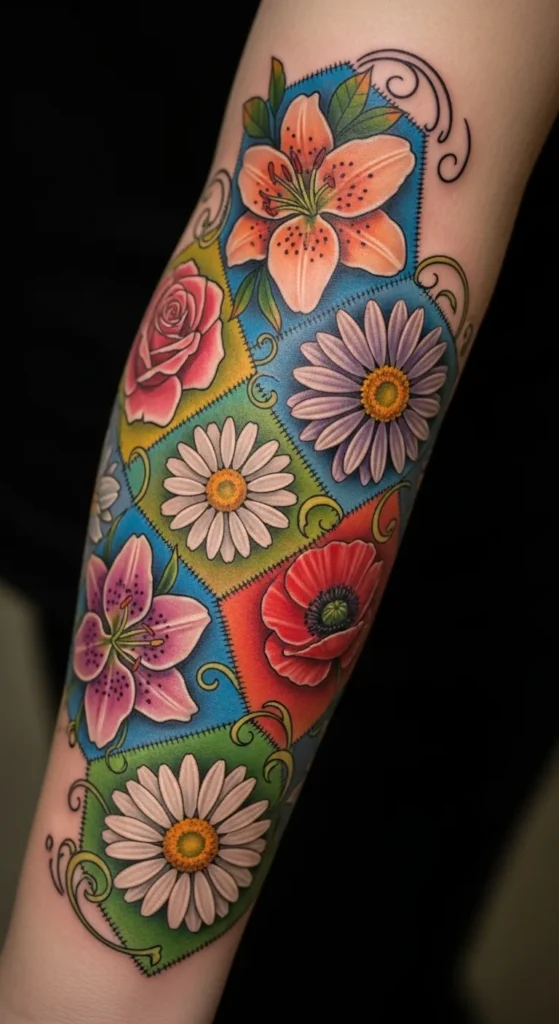 Mixed Bloom Patchwork