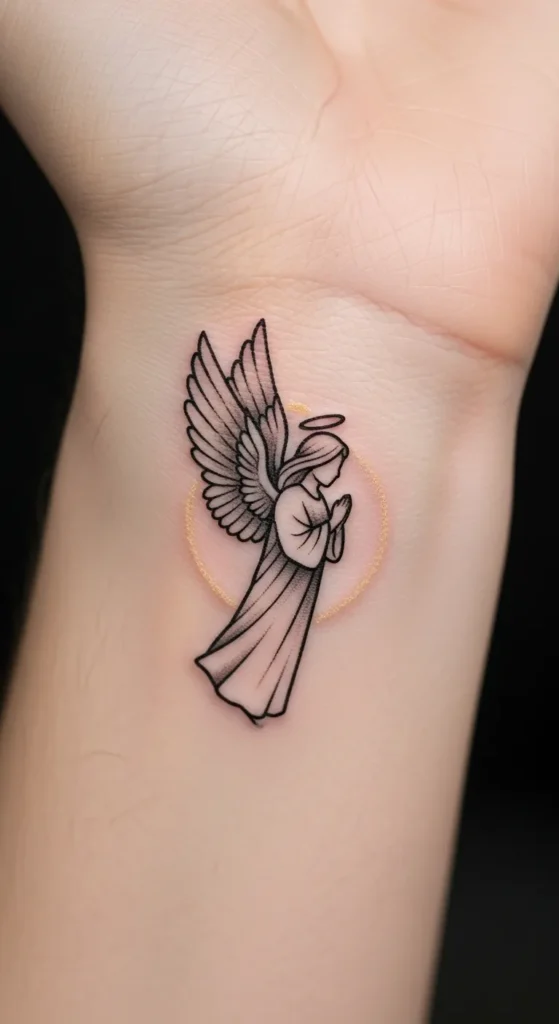Placement Ideas for Tiny Angel Tattoos