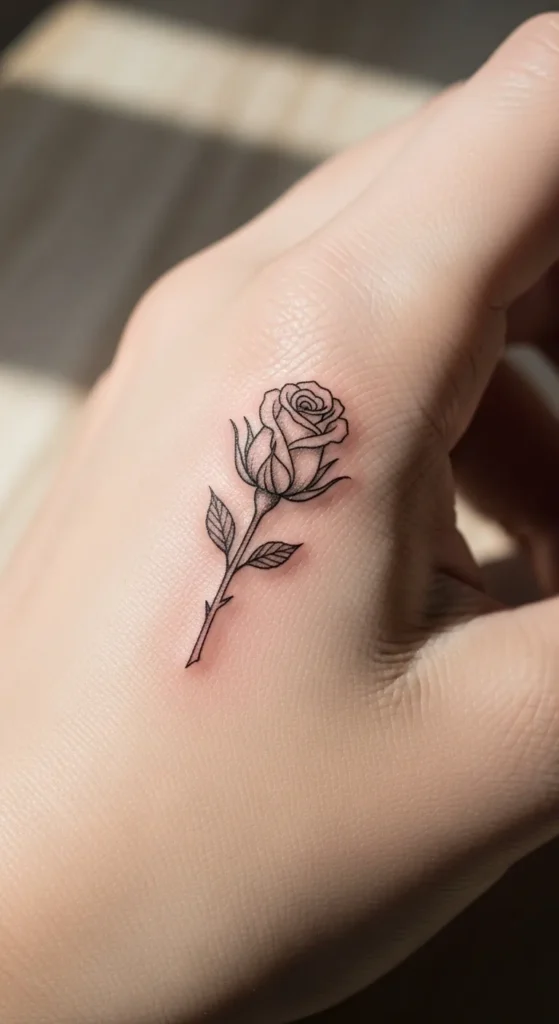 Rosebud on the Side of the Hand
