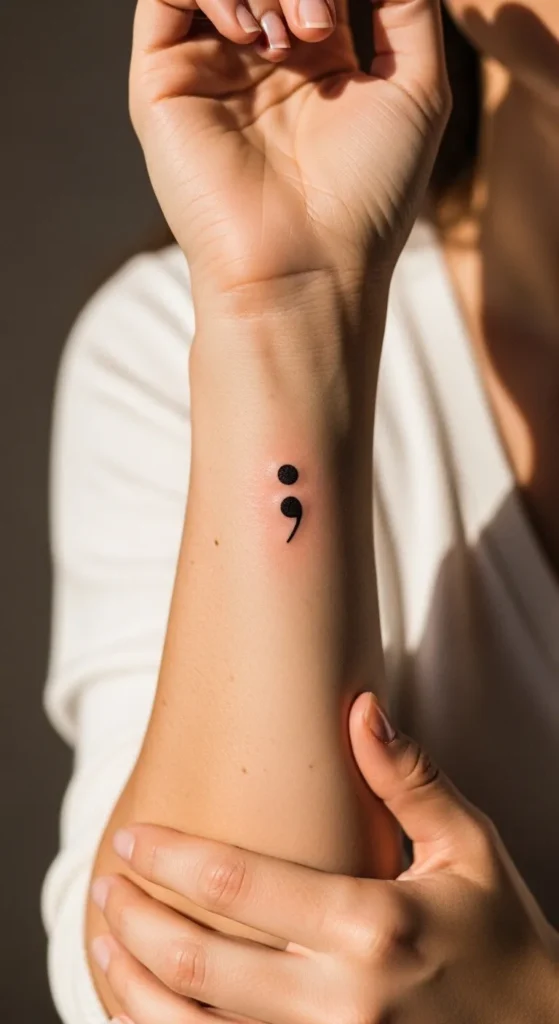 Semi-Colon Tattoo