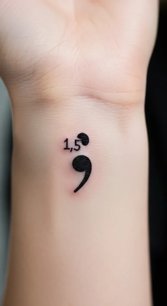 Semicolon Tattoo