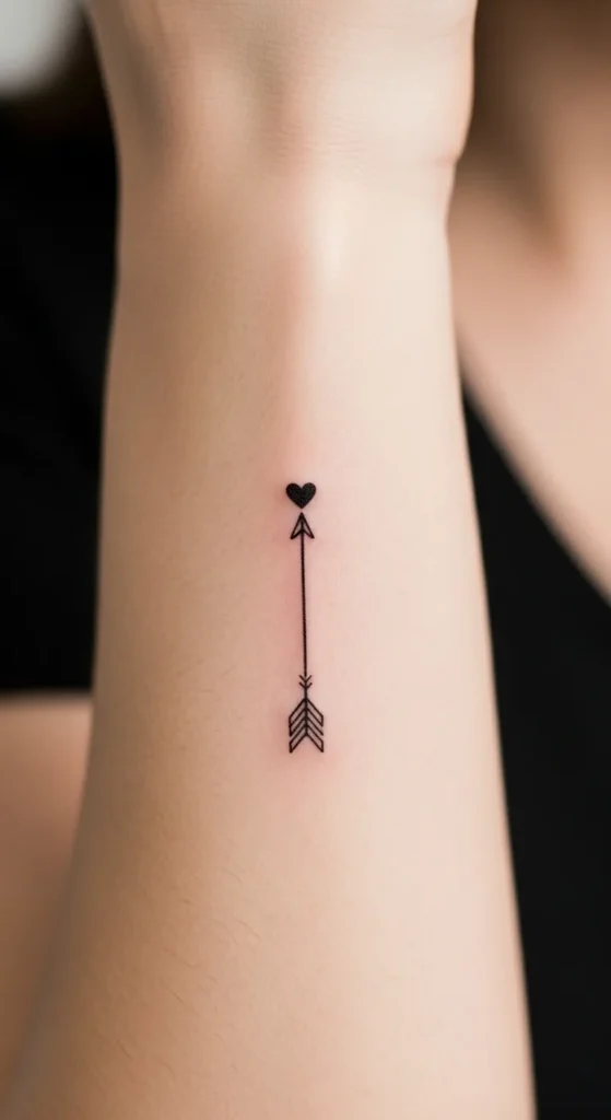 Simple Arrow with Heart