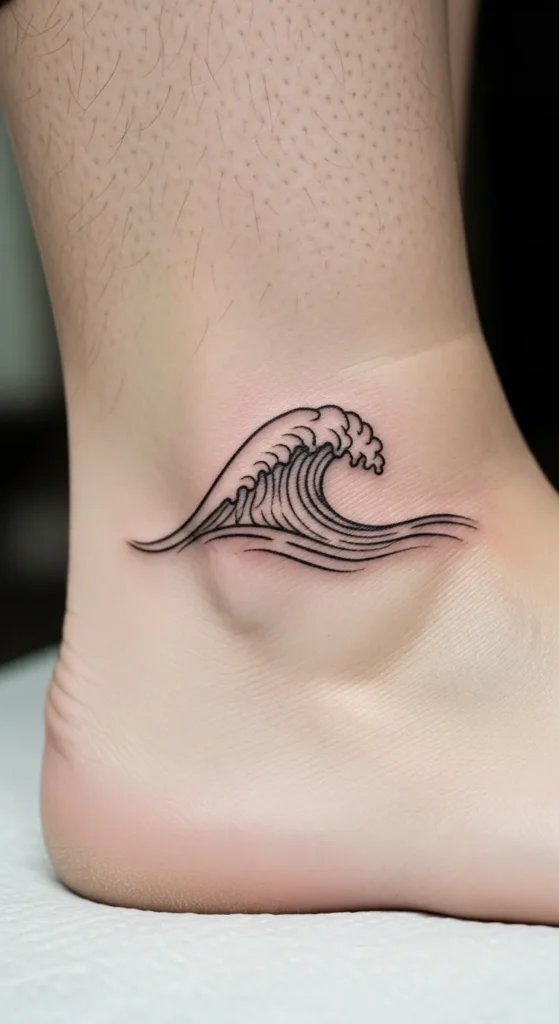 Simple Wave Tattoo