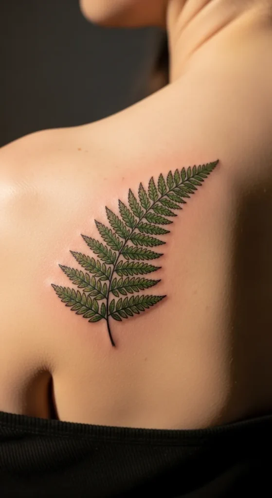 Single Fern Shoulder Blade