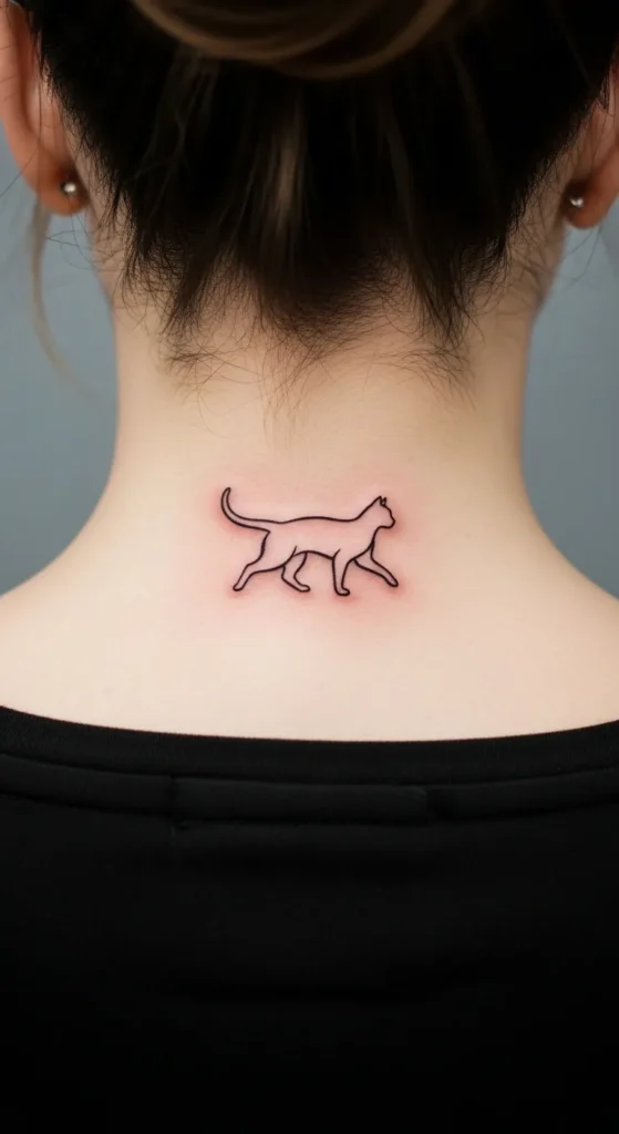 Small Cat Tattoo