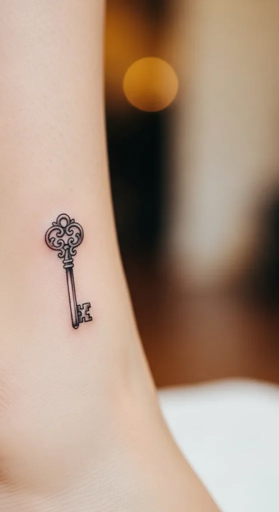  Small Key Tattoo