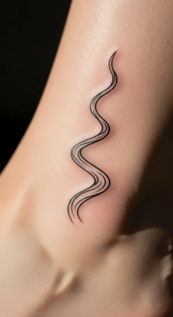 Small River Flow Line Tattoo