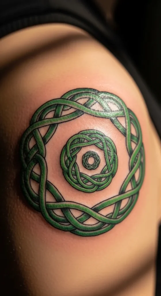 Spiral Knot on the Shoulder