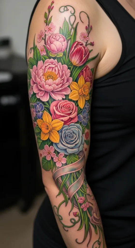 Spring Bouquet Sleeve