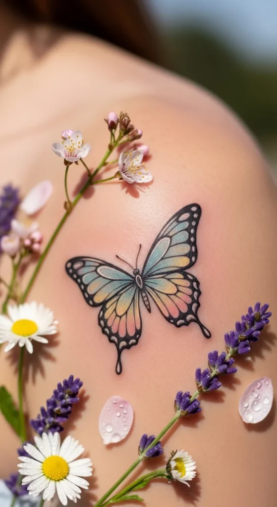 Spring Butterfly Tattoos