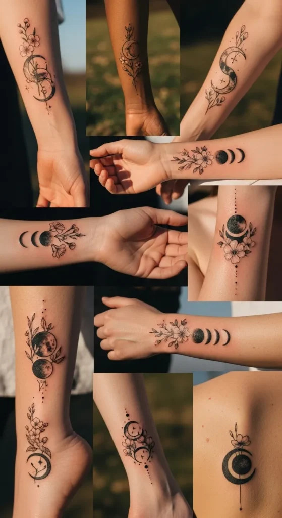 Spring Moon Tattoos