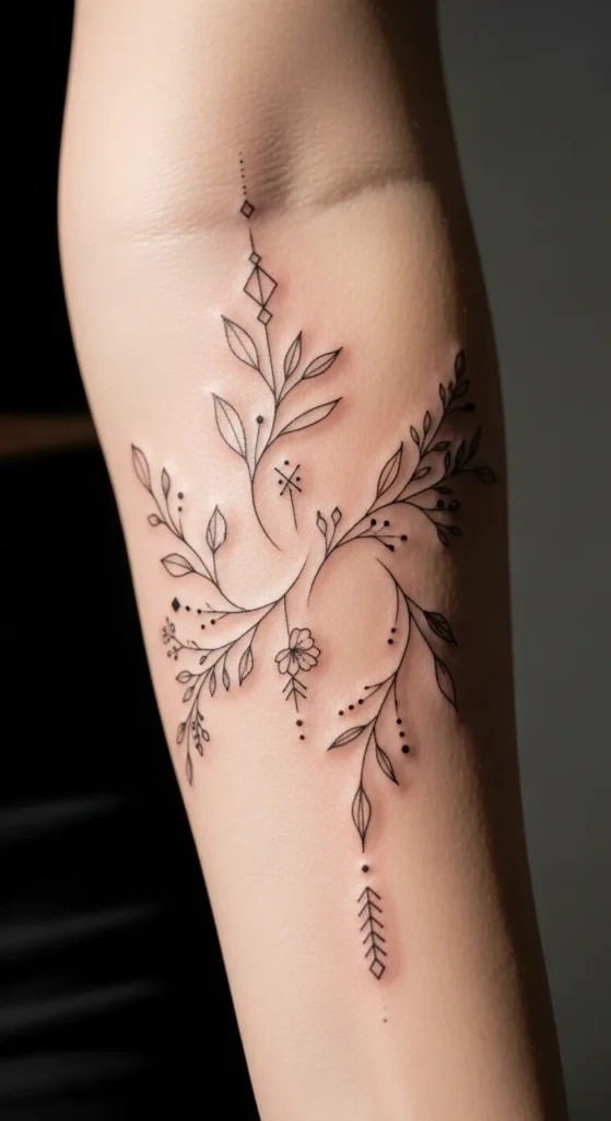 Spring Nature Line Tattoos
