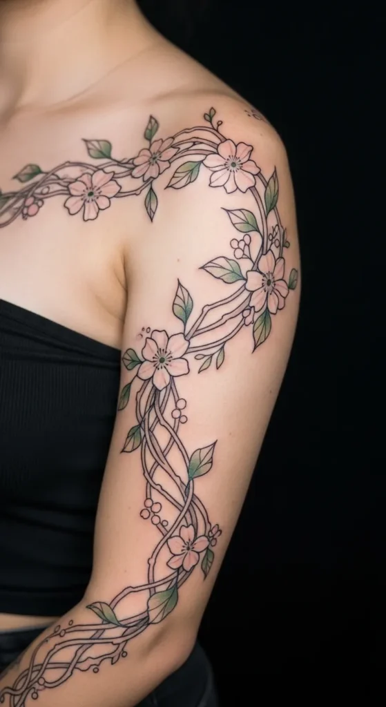 Spring Vine Tattoos