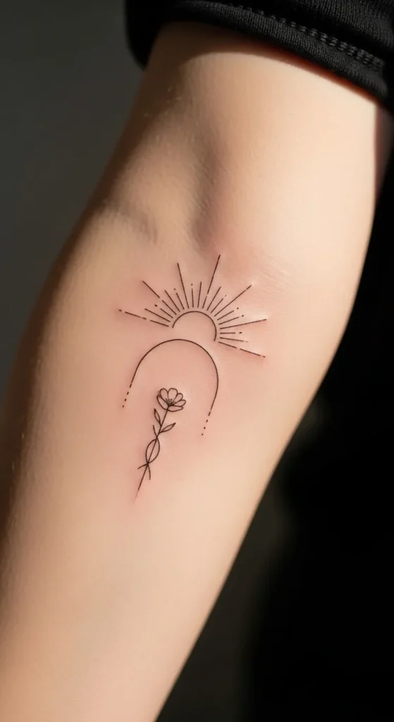 Sun Paired With Birth Flower