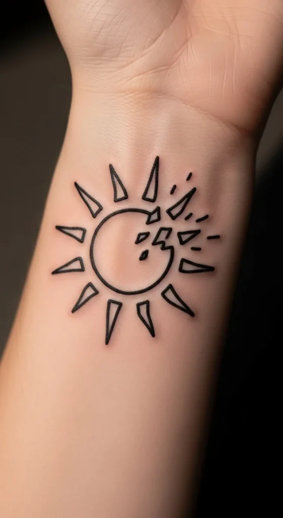 Sun With Broken Rays