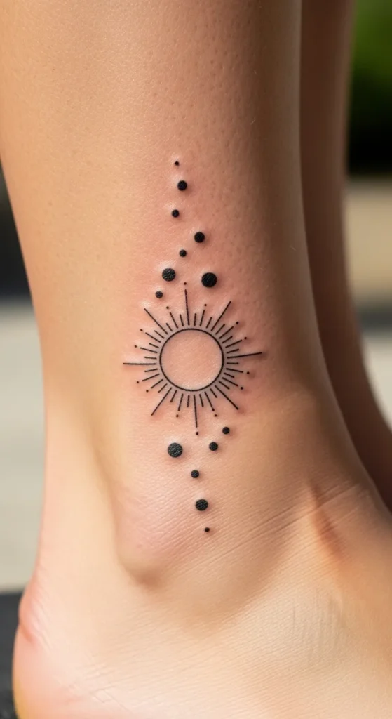 Sun With Floating Dots