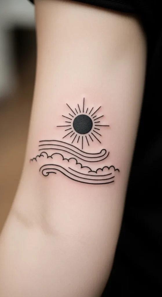 Sun With Minimal Clouds