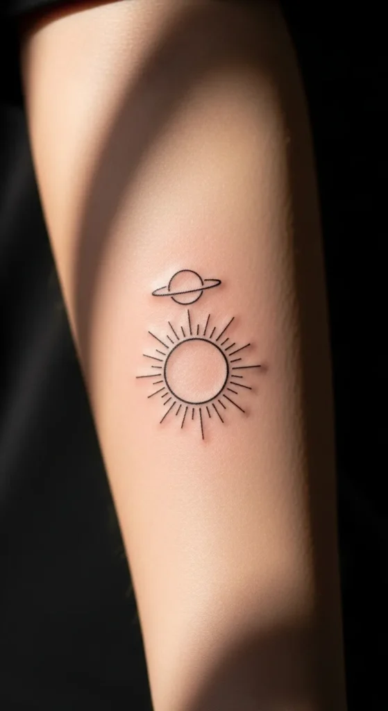 Sun With Thin Halo Ring