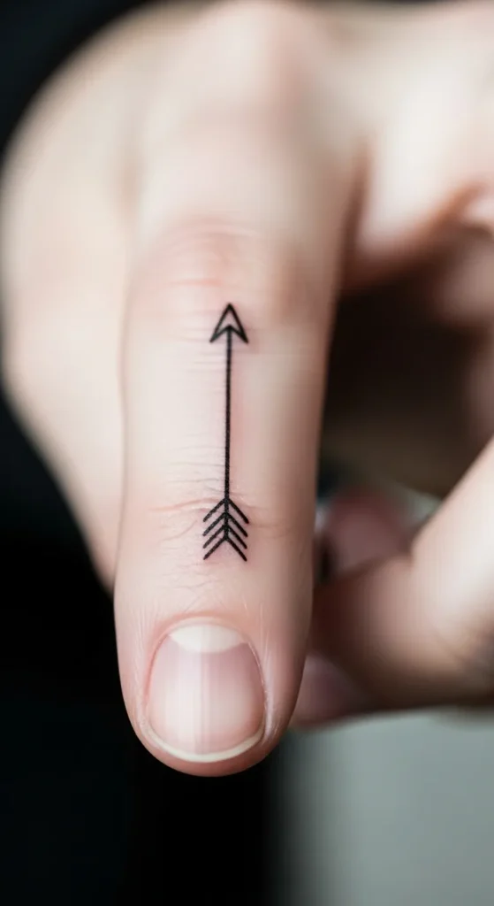 Tiny Arrow Tattoo