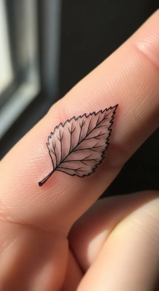 Tiny Birch Leaf