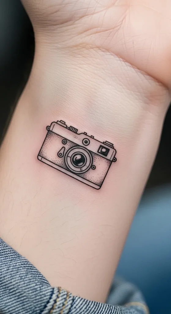 Tiny Camera Tattoo