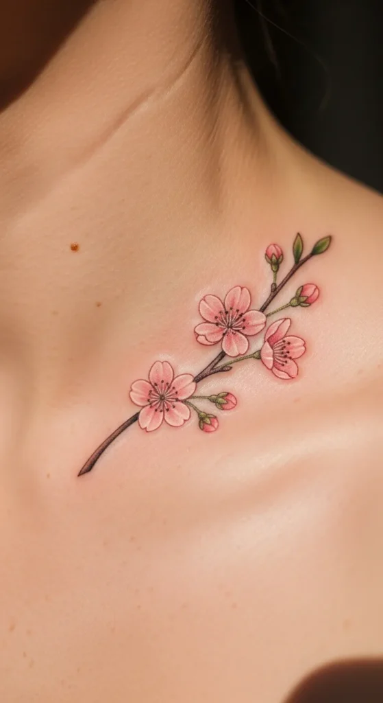 Tiny Cherry Blossom Sprig