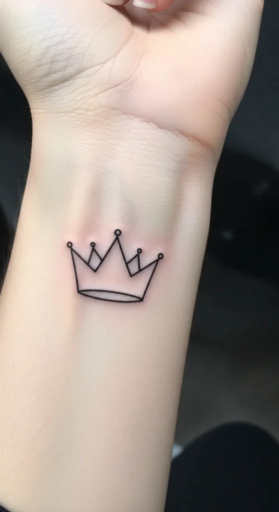 Tiny Crown Tattoo