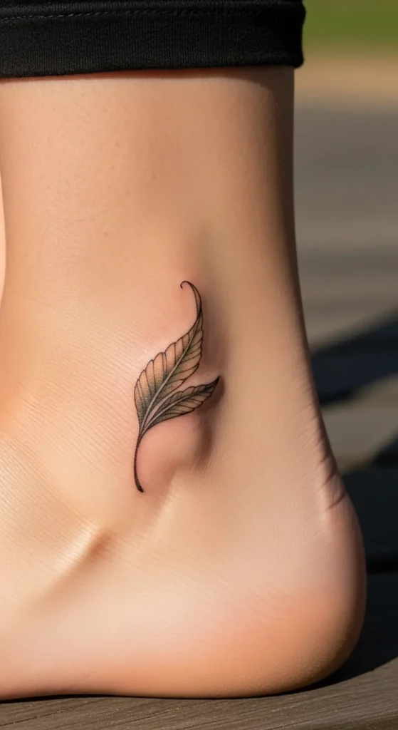 Tiny Leaf Tattoo
