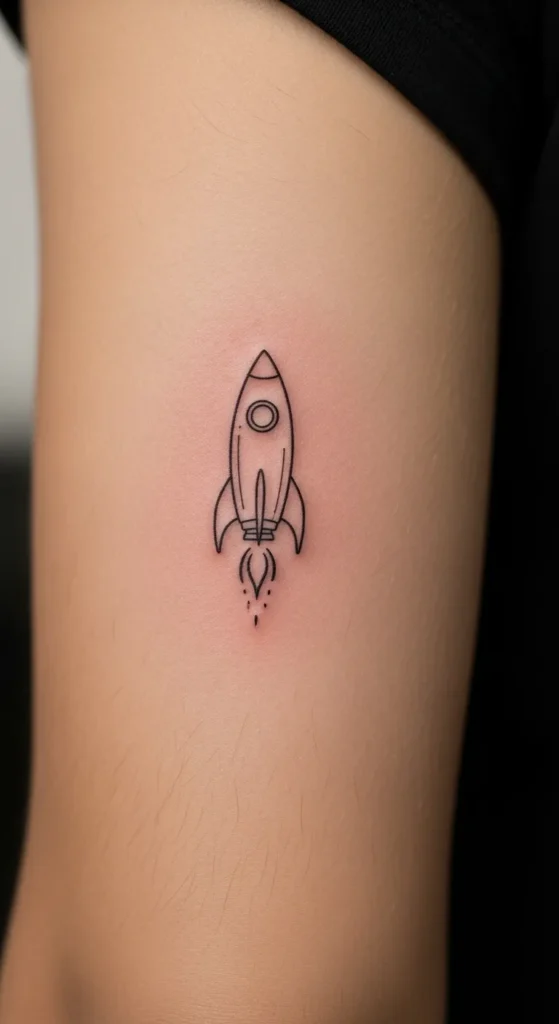Tiny Rocket Tattoo