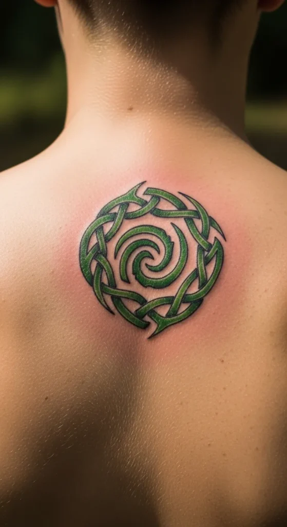 Tribal Spiral Back Knot