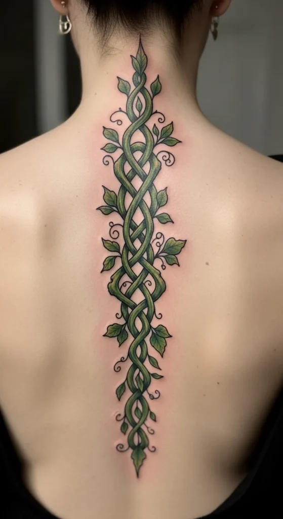 Vine Knot Along Spine