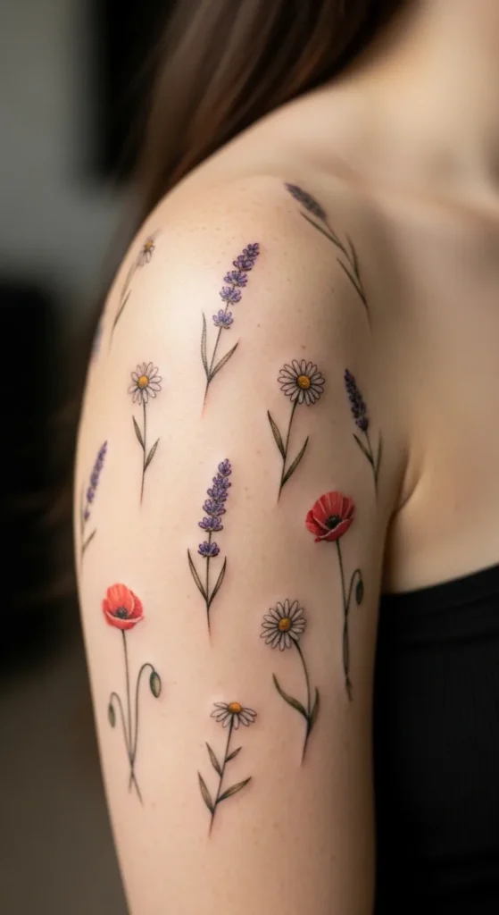 Wildflower Shoulder Scatter