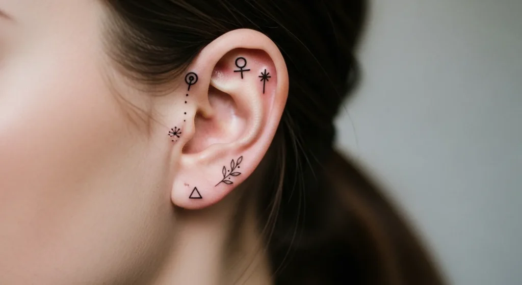 22 Hidden Behind-the-Ear Tattoo Ideas That Feel Unique