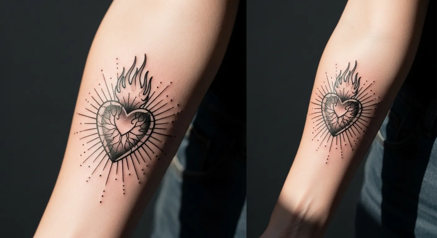 25 Elegant Sacred Heart Tattoo Ideas for Women That Feel Empowering