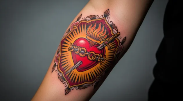 26 Meaningful Sacred Heart Forearm Tattoos That Stand Out
