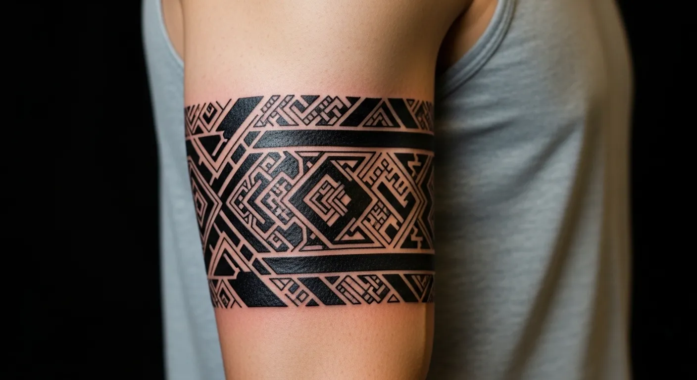 27 Masculine Arm Band Tattoo Ideas for Men That Look Strong