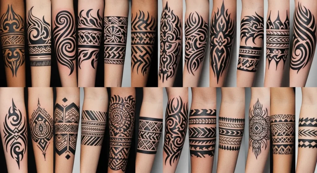 28 Striking Tribal Armband Tattoo Ideas That Feel Iconic