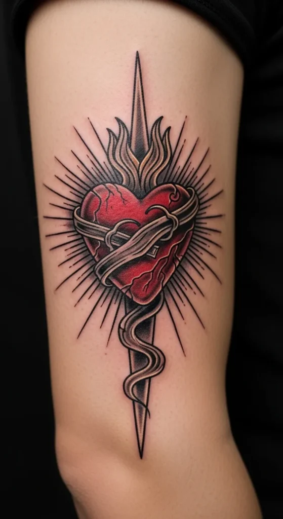 Abstract Sacred Heart