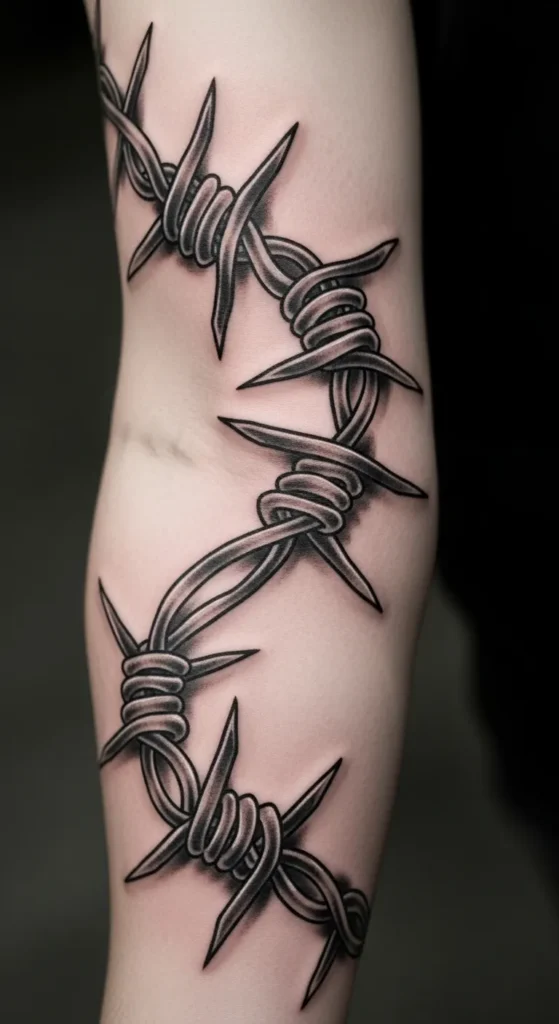  Barbed Wire Armband Tattoo