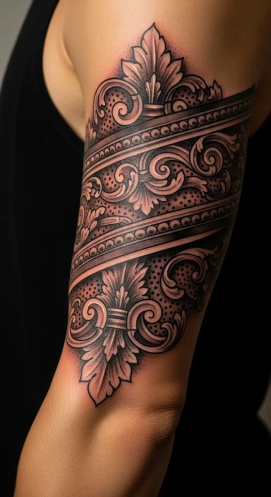 Baroque Arm Band Tattoo