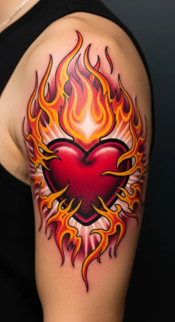 Classic Red Sacred Heart
