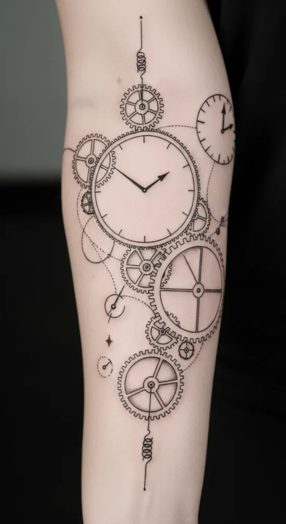 Clockwork Armband Tattoo