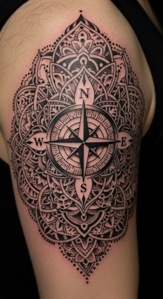 Compass Armband Tattoo