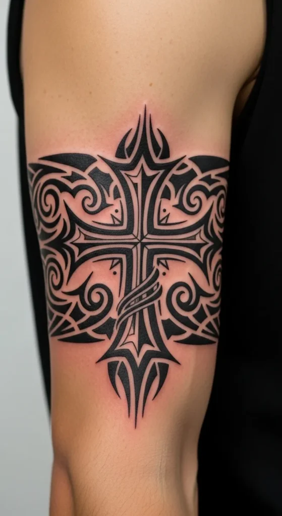  Cross-Inspired Tribal Armband