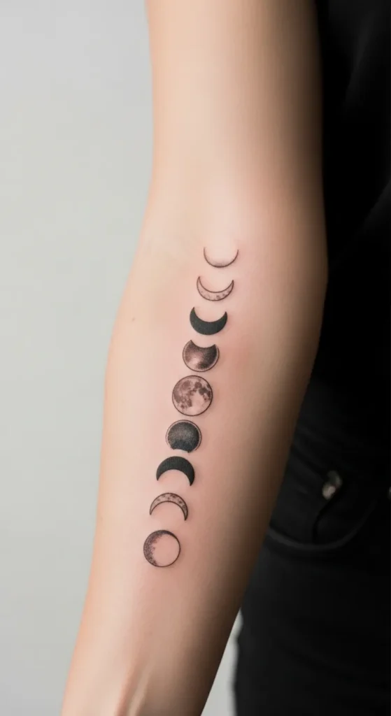 Curved Moon Phases